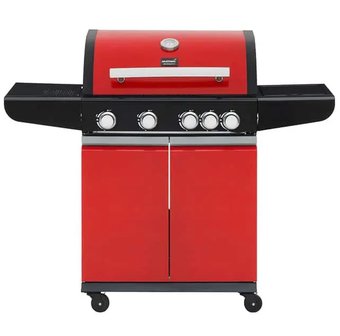 Mustang Gas Grill City 5 pits Barbecue Rood