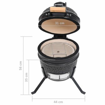 Mini Kamado Zwart