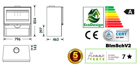 Panadero Fenix Ecodesign Houtkachel 