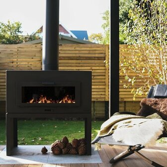 Forno Enok Tuinhaard Zwart Gecoat