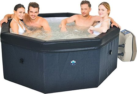 NetSpa Octopus 6 Persoons Opbouw Spa INCLUSIEF ROTAN OMBOUW!!