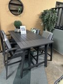 Outdoor Living Barset Rimini Zwart Inclusief Barkrukken