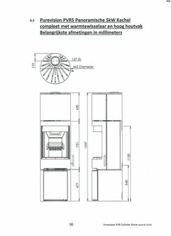 Charlton &amp; Jenrick Purevision vrijstaand rond model hoog open houtvak