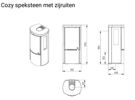 Jydepejsen Cozy Classic Speksteen met zijruiten