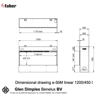 Faber e-Slim Linear 1200/450 l