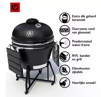 Volt! Kamado 18 inch BBQ Inclusief Accessoires