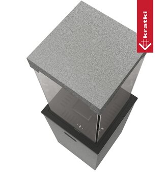 Kratki Gasheater Patio Light Granito