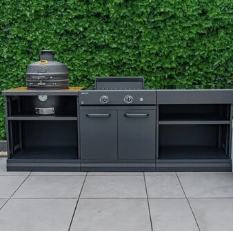 GRLLR  Ember Kamado Classic 18 Inch Charcoal Zwart Build In