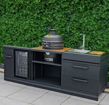 GRLLR  Ember Kamado Classic 18 Inch Charcoal Zwart Build In