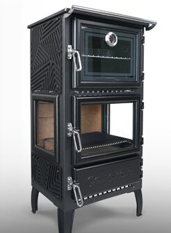Caliskan 306 3D Fireplace Stove Met Oven
