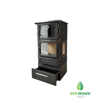 Caliskan 306 3D Box Fireplace Stove Met Oven