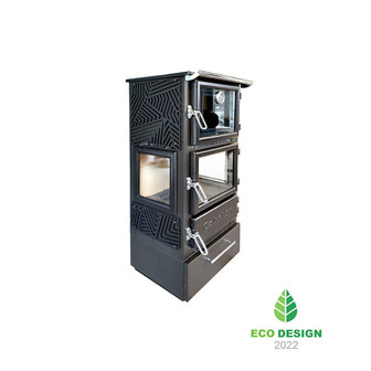 Caliskan 306 3D Box Fireplace Stove Met Oven