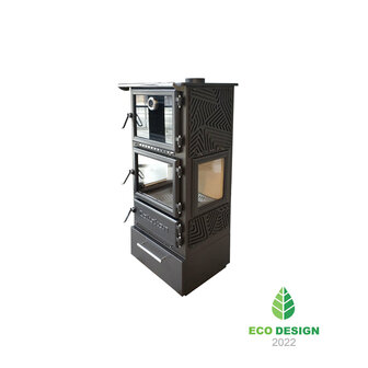 Caliskan 306 3D Box Fireplace Stove Met Oven