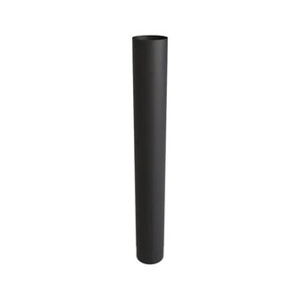 Kachelbuis 100 cm &Oslash; 125 mm EW RVS zwart
