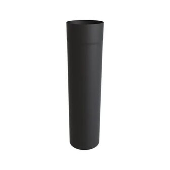 Kachelbuis paspijp 50 cm &Oslash; 125 mm EW RVS zwart