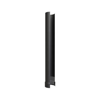 Kachelbuis anti-condens pijp 100 cm &Oslash; 125 mm EW RVS zwart
