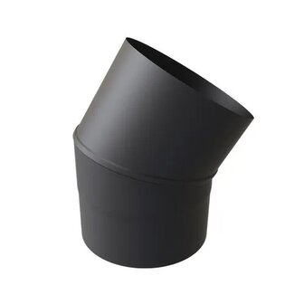 Kachelbuis bocht 30&deg; &Oslash; 150 mm EW RVS zwart
