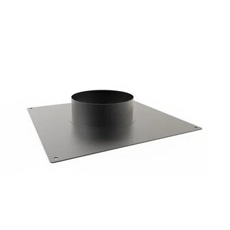 Kachelbuis plafond aansluiting 150mm zwart