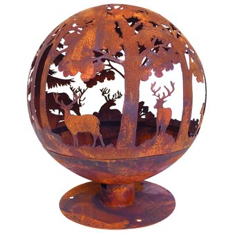 Fancy Flames Vuurbal Laser Cut Wildlife Roest