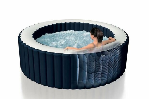 Intex 28430NL PureSpa 4-Persoons Opblaasbare Spa Navy