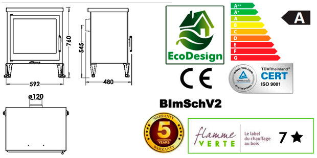 Panadero Castilla Ecodesign Houtkachel