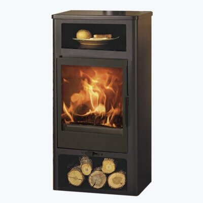 Panadero Altea Ecodesign Houtkachel met Bordenwarmer