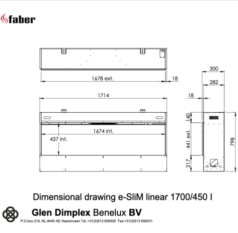 Faber e-Slim Linear 1700/450 l
