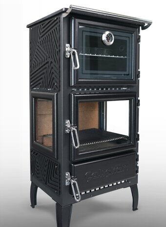 Caliskan 306 3D Fireplace Stove Met Oven