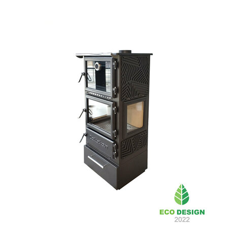 Caliskan 306 3D Box Fireplace Stove Met Oven